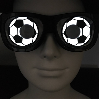LED fodbold brille